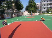 丙烯酸施工实景图2